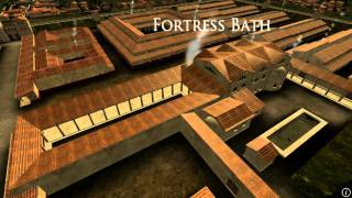 Animation of ancient Roman Fort in Caerleon Wales [upl. by Novihc523]