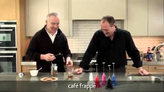 How to make a frappé coffee using an aerolatte milk frother [upl. by Llerdnod]