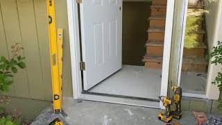 Jeld Wen Front Door Installation  Really crappy products and craftsmanship PART 1 [upl. by Sherm]