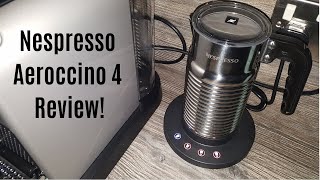 Nespresso Aeroccino 4 Milk Frother Review  Worth upgrading from the Aeroccino 3 [upl. by Wohlen]