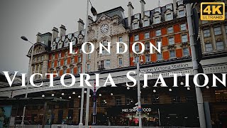 London Victoria Station Walk Through England 4K [upl. by Denby229]