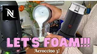 How To Foam Milk With Aeroccino 3 Make Coffee With Foam Tips amp Tricks  Easy Foamed Latte Recipe [upl. by Tammy130]